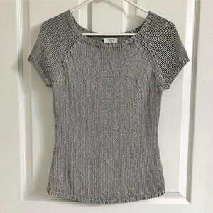 Ann Taylor Loft Crochet Knit Top